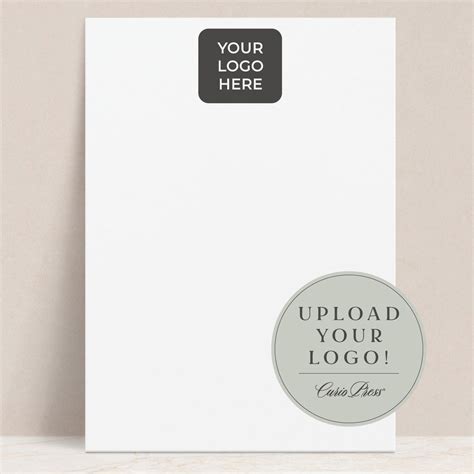 Custom Logo Note Cards and Notepad | Business Stationery With Your ...