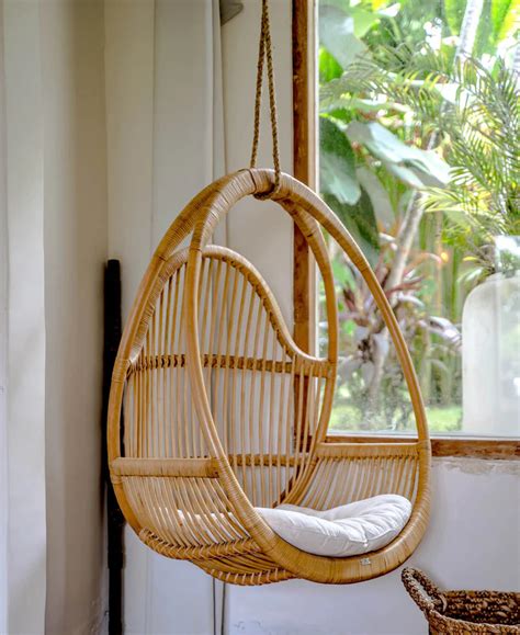 Bamboo Swing Chair for Patio & Balcony | Rattan Hanging Chair - Anala ...