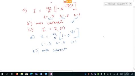 Image result for RL Current Equation