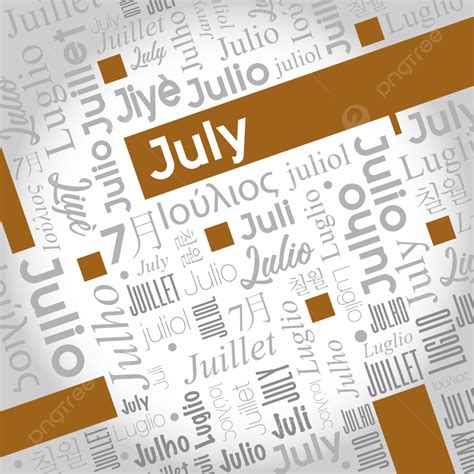 July Word Cloud Written In Spanish Template Download on Pngtree