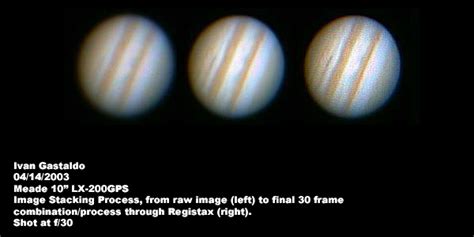 Stacking Jupiter with Registax 5 的图像结果