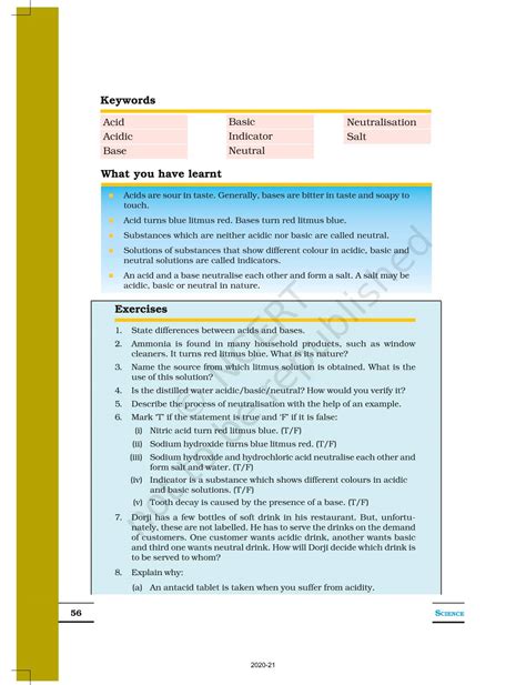 Acids Bases And Salts - NCERT Book of Class 7 Science