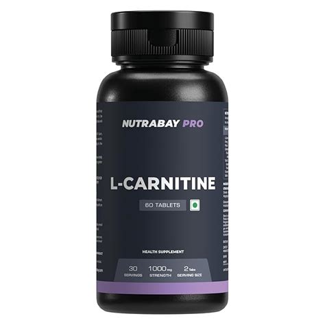 Nutrabay Pro L-Carnitine Fat Burner 1000mg per Capsule – Pre Workout ...