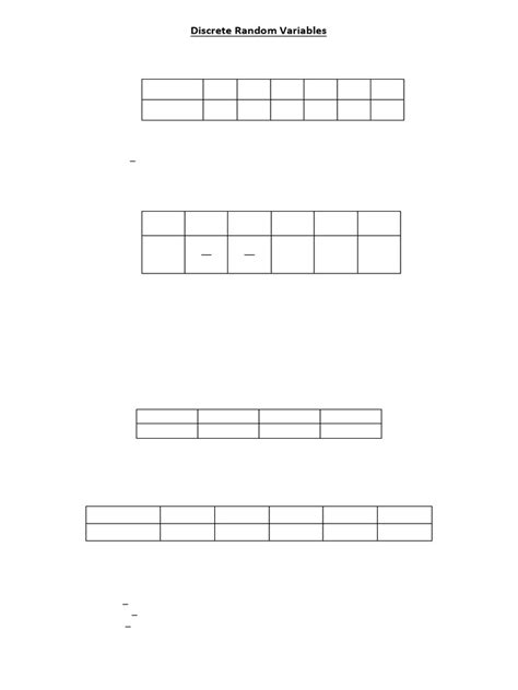 Image result for Discrete Random Variables PDF