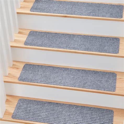 Amazon.com: FLEXISTEP Peel and Stick Carpet Stair Treads Non Slip - 15 ...