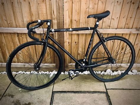 Fuji Feather – Black Fixie or Single Speed Bike Medium Sized Frame at Fixed Gear Frenzy – Fixed ...