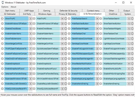 Image result for Debloater Script GUI Commands