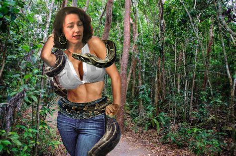 Image result for Woman Wrapped Up by Python