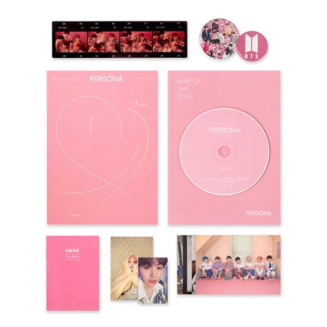 MAP OF SOUL : PERSONA - BTS Album [ 4 Ver. ] CD + Photobook + Mini Book + Photocard + Postcard ...