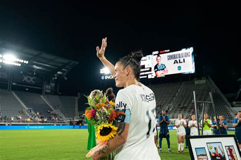 Former US women’s soccer star Ali Krieger honored by Washington Spirit ...