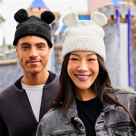Mickey Mouse Beanie Hat for Adults by Barefoot Dreams – Black | Disney ...