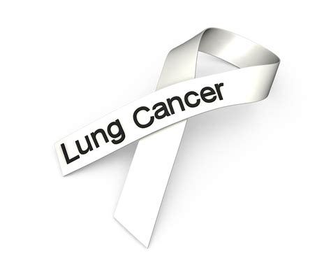 0914 White Ribbon For Lung Cancer Awareness Stock Photo | PowerPoint ...