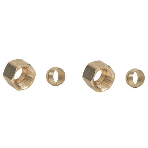 BrassCraft 2-Pack 3/8-in Compression Coupling Adapter Fitting 6160-6 P ...