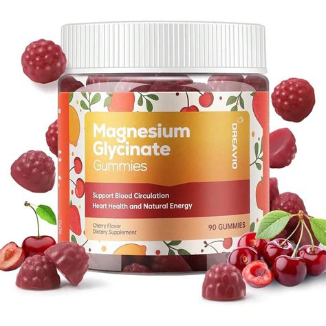 90 Count Magnesium Glycinate Gummies 400mg W/Ashwagandha Supplement ...