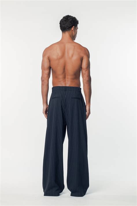 Benjamin Pants Navy Stripe | Pinstripe, Navy stripes, Stripe