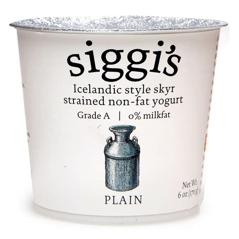 Siggi's Skyr Icelandic-Style Yogurt, Plain 5.3oz | FreshDirect