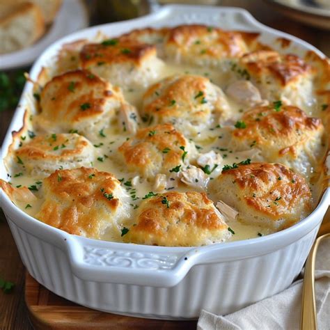 Creamed Chicken And Biscuits Casserole - Easy DIY Recipes | Baked ...