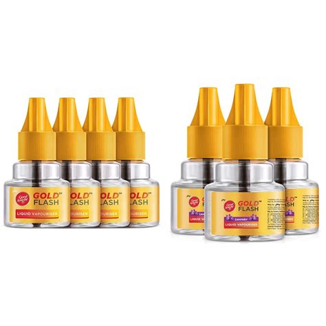 Good knight Gold Flash, Mosquito Repellent Refill - 45ml each (Pack of ...