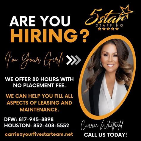 Carrie Askew-Whitfield - Five Star Staffing on LinkedIn: Happy Thursday ...