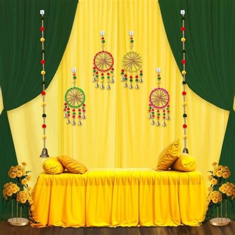 Party Propz Backdrop for Decoration with Curtain LED Light, Mehendi ...