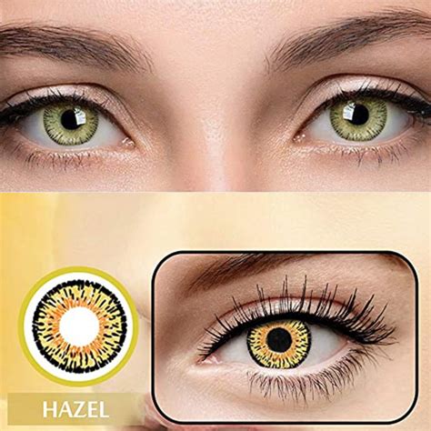 ACME 58 Color View Weeklies Hazel Color Contact Lenses | Contact lenses ...