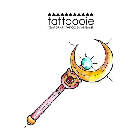 Sailor Moon Wand Tattoo