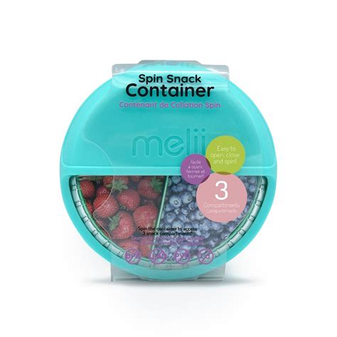 Spin Snack Container by Melii Baby - Blue/Mint | Linen Chest