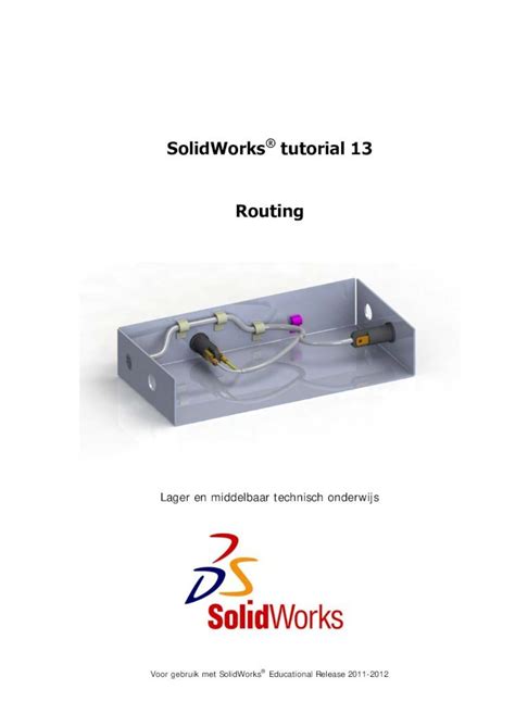 Image result for SolidWorks Routing Tutorial PDF
