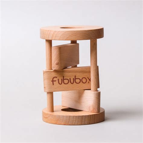 Wooden Rattle for babies 0-2 years – Fububox