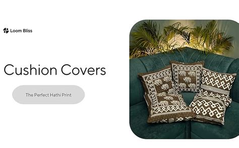 Buy Loom bliss Cotton Cushion Cover Set of 5 | Decorative Cushion ...