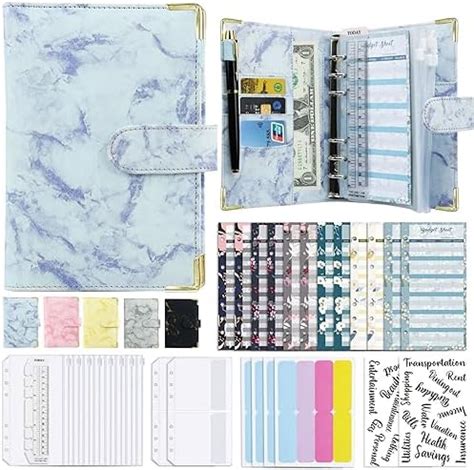 BeeSpark A6 Budget Binder with Budget Sheets| Zipper Envelopes| Card ...
