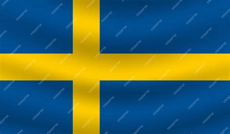 Premium Vector | Flat illustration of sweden national flag