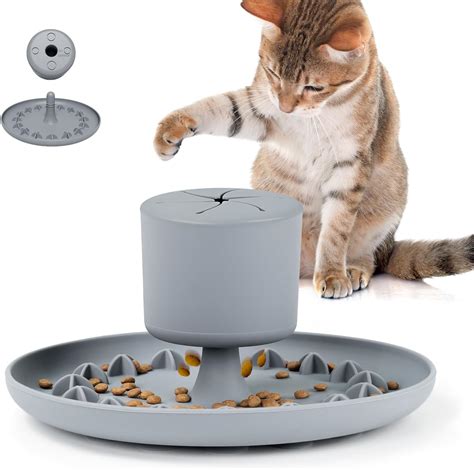 Amazon.com: Cat Slow Feeder, Interactive Slow Feeder Cat Bowl Raised ...