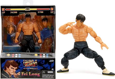 Jada Toys Street Fighter II 6 Fei Long Action Figure, Toys India | Ubuy