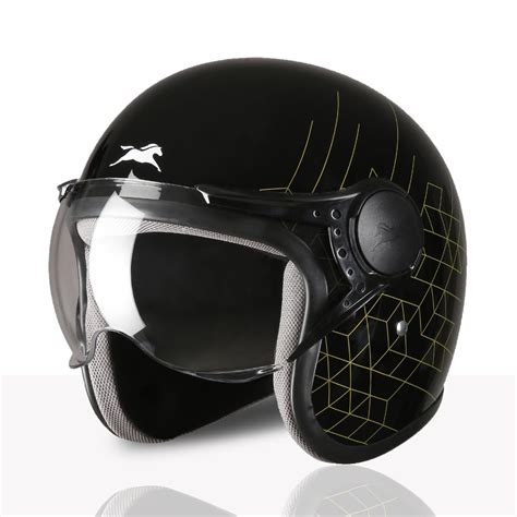 TVS Cruisetown Open Face Helmet Half Face Helmet for Riders | ISI & DOT ...