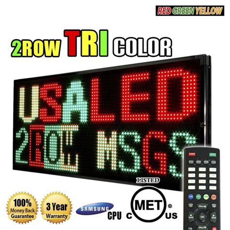 LED Sign Tri Color Softcubic 的图像结果