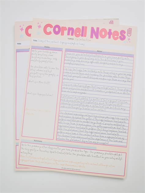 Image result for Cornell Notes Notebook