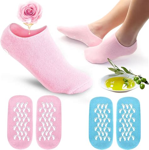 Niofind Silicon Socks Heel for Crack Spa Gel Socks for Women and Men ...