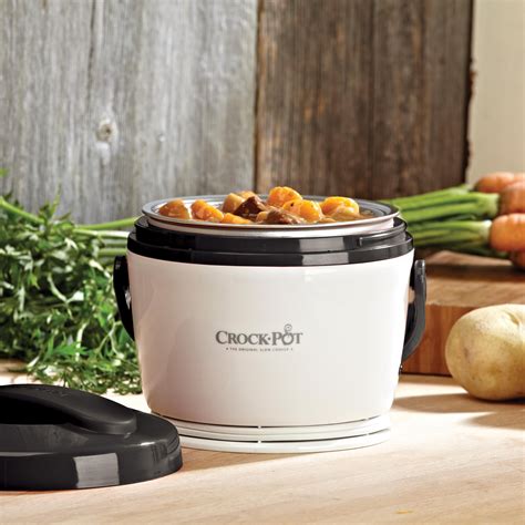 Crock Pot Mini Crock Portable Lunch Carrier (Grey) | Lunch crockpot ...