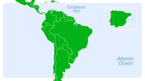 Map Of All Spanish Countries