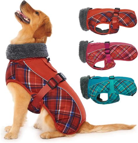 IECOii Large Dog Coat,Extra Warm Dog Coat with Fleece Lined,XL Dog ...