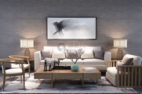 现代客厅空间图片素材-正版创意图片500842896-摄图网