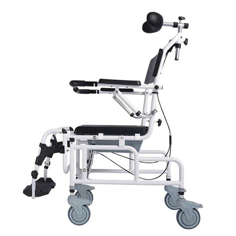 Buy Wheeled Shower Commode Chair with Padded Seat and Back,WC Chair ...