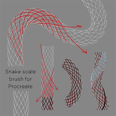 Free Snake Scale Brush for Procreate - LIBRIUM in 2024 | Snake tattoo design, Snake drawing ...