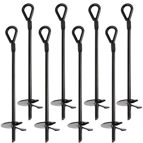 Sehoi 8 Pack 15 Inch Ground Anchors Earth Ground Augers | Desertcart INDIA