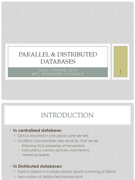 Image result for Parallel vs Distributed Database