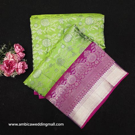 Handloom Pure Resham German Silver Zari Kanchi Pattu Saree – Ambica ...