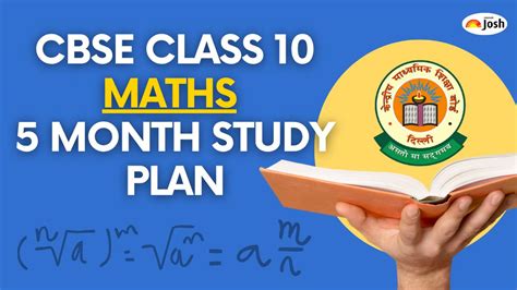 CBSE Class 10 Maths Board Exam 2026: Best 5-Month Daily Study Plan to ...
