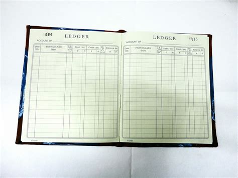 Ledger Account Book (19 x 15) 4 Number 480 Sheets : Amazon.in: Office ...
