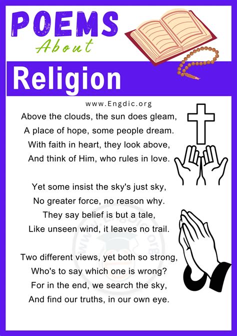 10+ Short Poems about Religion - EngDic